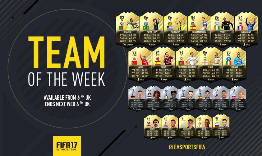 FIFA 17: Team of the Week 10